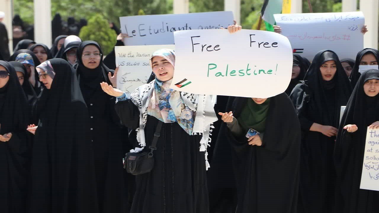 حمایت دانشگاهیان قم از جنبش ضدصهیونیستی دانشجویان آمریکا