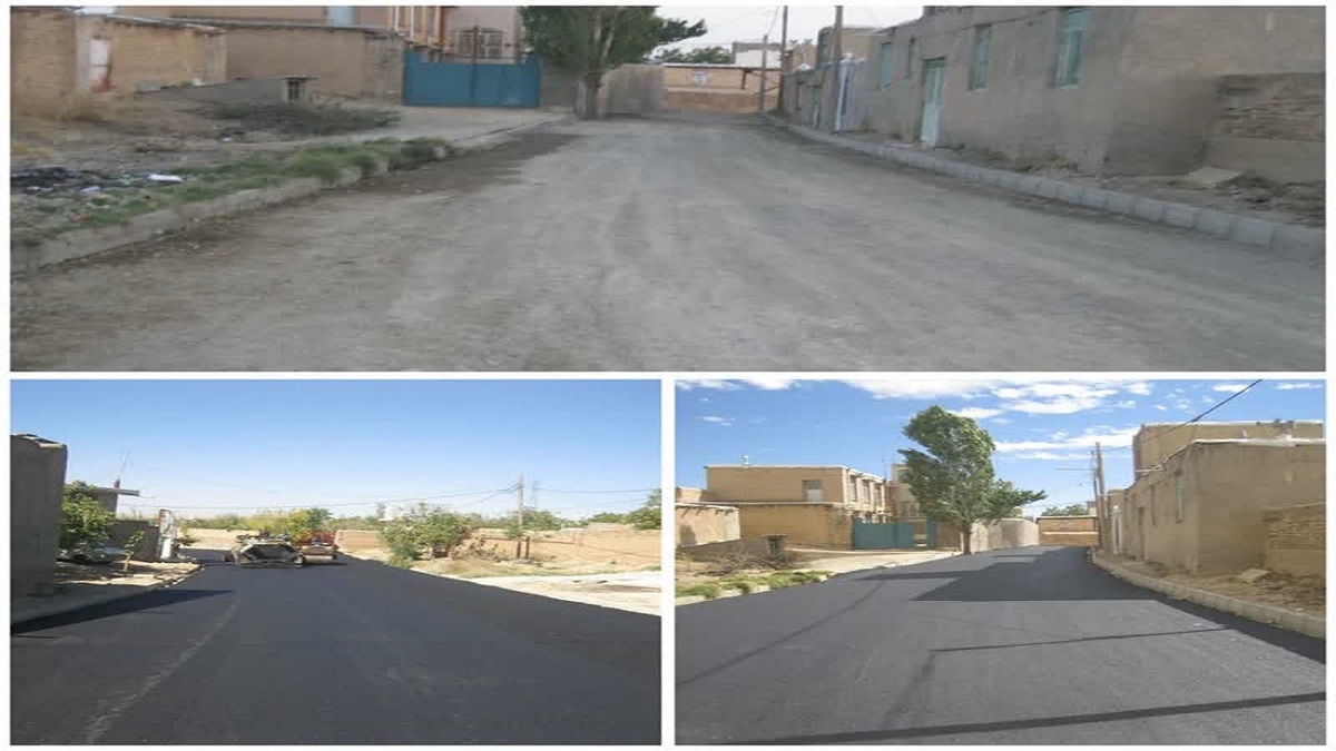 باشگاه خبرنگاران -پایان فاز دوم بهسازی معابر روستای واشان ملایر