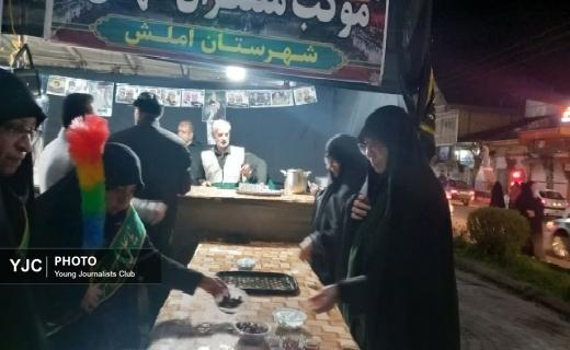 خدمات رسانی ۳۴ موکب اربعین حسینی گیلان در اجتماعات شبانه