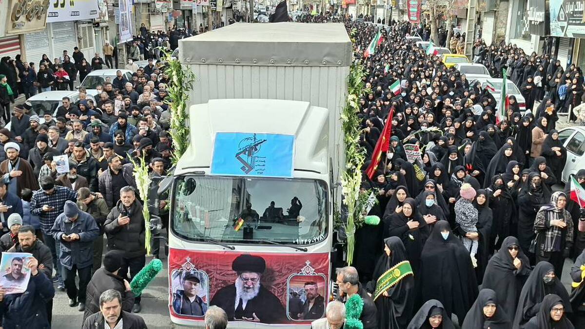 باشگاه خبرنگاران -تشییع پیکر ۲ شهید گرانقدر مدافعِ وطن در مشکین دشت+تصاویر