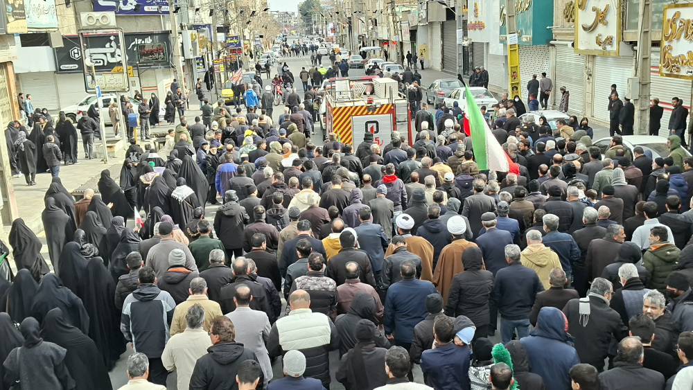 تشییع پیکر ۲ شهید گرانقدر مدافعِ وطن در مشکین دشت+تصاویر