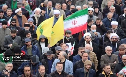جلوه ای از حضوردشمن شکن مردم رشت در راهپیمایی روز جهانی قدس