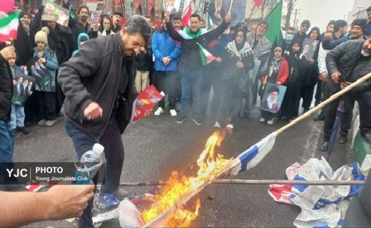 جلوه ای از حضوردشمن شکن مردم رشت در روز جهانی قدس