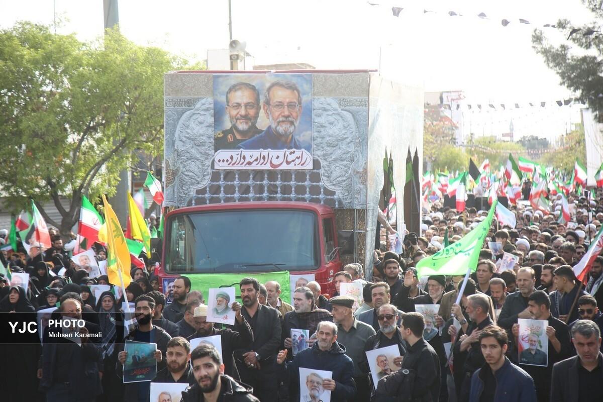آیین یادبود شهید دکتر علی لاریجانی در مسجد بلال صدا و سیما