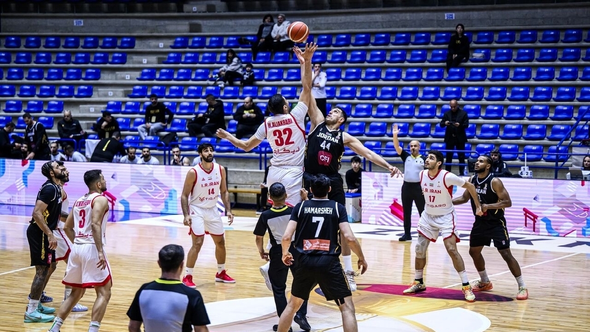 باشگاه خبرنگاران -شکست تیم ملی بسکتبال ایران برابر اردن در پنجره دوم انتخابی جام‌جهانی