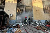 حمله دشمن به کارخانه سیمان بندر خمیر