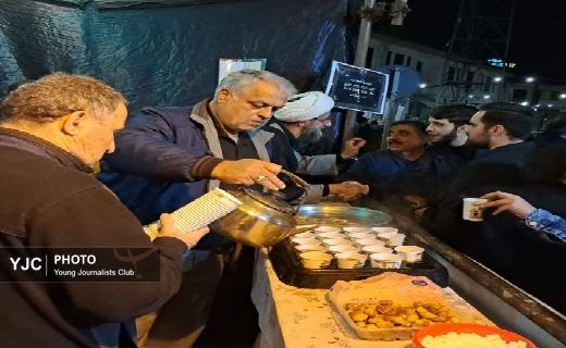 میدان داری مواکب اربعین حسینی گیلان در قرار های شبانه + عکس و فیلم
