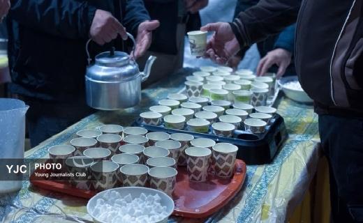 میدان داری مواکب اربعین حسینی گیلان در قرار های شبانه + عکس و فیلم