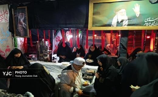 میدان داری مواکب اربعین حسینی گیلان در قرار های شبانه + عکس و فیلم