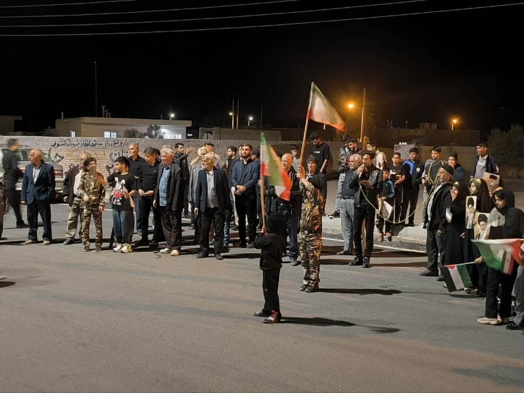 تصاویری از اجتماع پرشور اهالی دهستان ده محمد در مراسم چهلم رهبر شهید