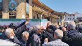 آئین تشییع پیکر مطهر ناخداسوم سید مجید فاطمی پور در رشت