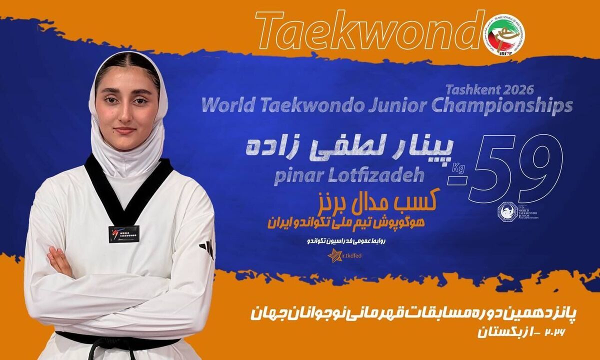 باشگاه خبرنگاران -تکواندو نوجوانان جهان؛ برنز لطفی‌زاده و حذف دو نماینده ایران در روز نخست