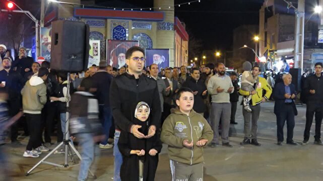 تداوم حضور تجمع شبانه اقتدار و مقاومت در هریس