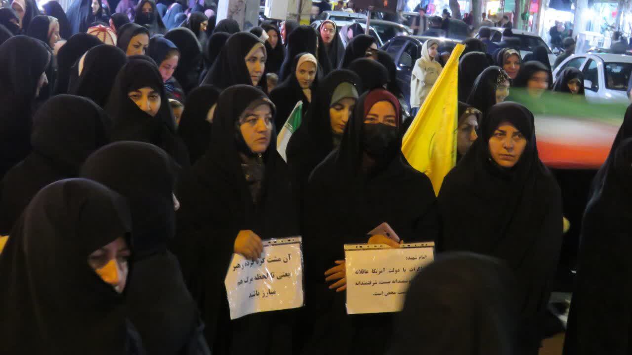 تداوم حضور تجمع شبانه اقتدار و مقاومت در هریس