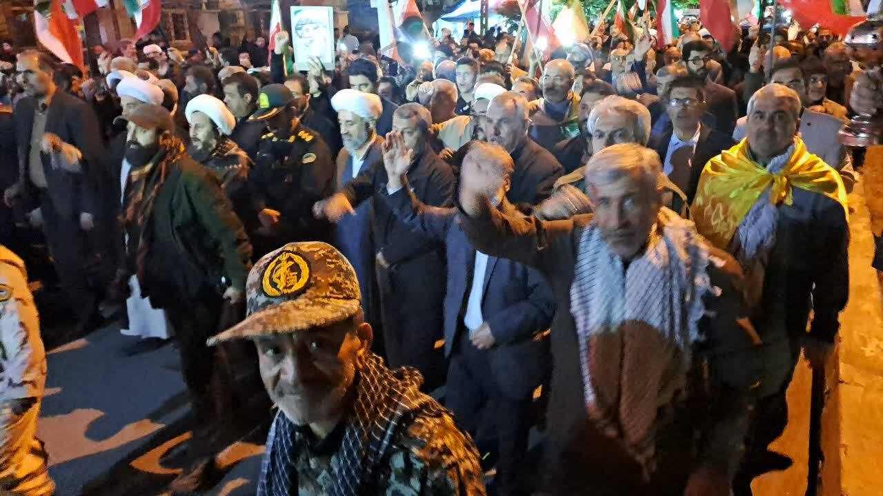 ۶۷ شب ایستادگی خوی&zwnj;ها به دنبال شهادت رهبر انقلاب