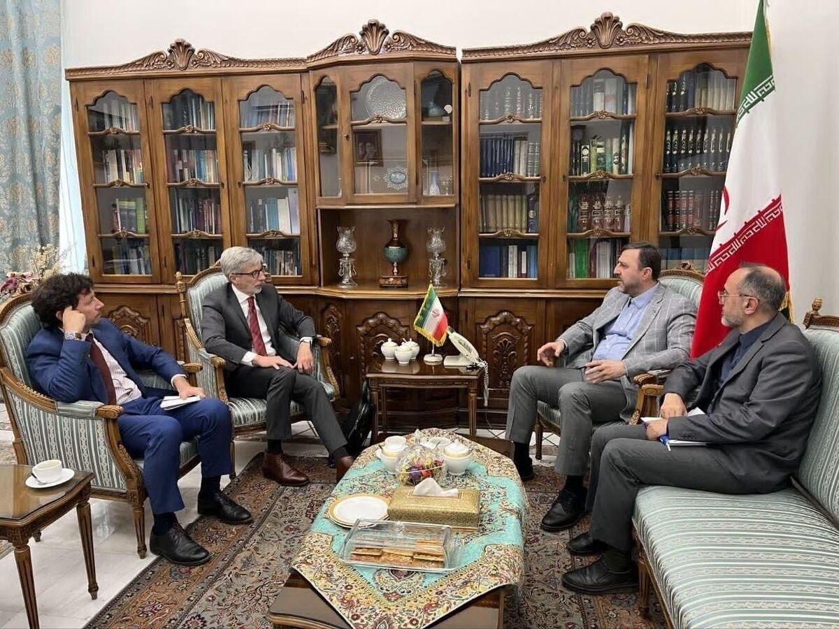 باشگاه خبرنگاران -دیدار غریب آبادی با معاون وزیر خارجه نروژ، سفیر فرانسه و رئیس بانک بریکس