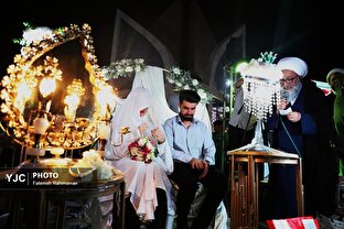 مراسم جشن ازدواج زوج‌های جان‌فدای ایران در اهواز