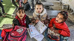 اعتراض کودکان فلسطینی به محرومیت از تحصیل + فیلم