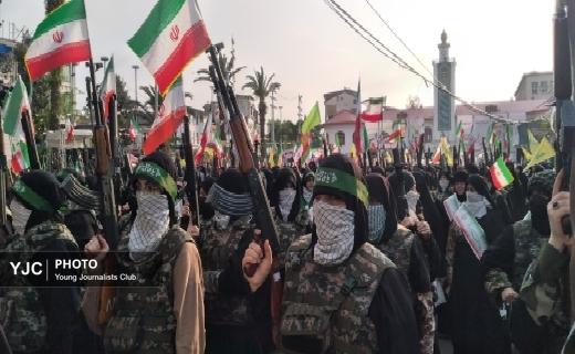 رژه اقتدار بانوان  جان فدا گیلانی  در رشت + عکس و فیلم