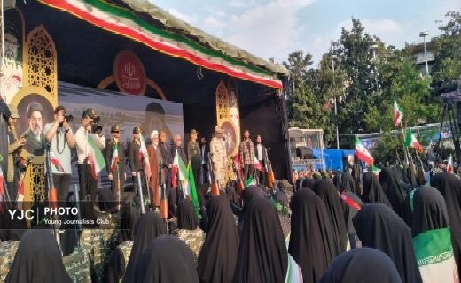 رژه اقتدار بانوان  جان فدا گیلانی  در رشت + عکس و فیلم