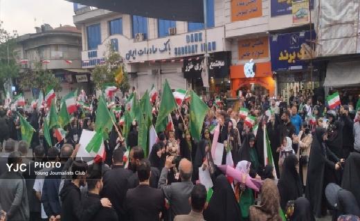 رژه اقتدار بانوان  جان فدا گیلانی  در رشت + عکس و فیلم