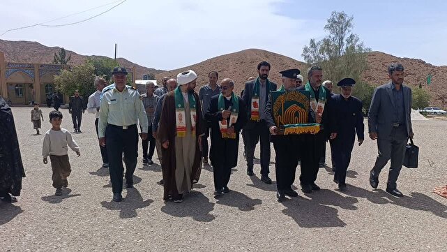 حضور خادمان امام رضا(ع) در روستای زرک