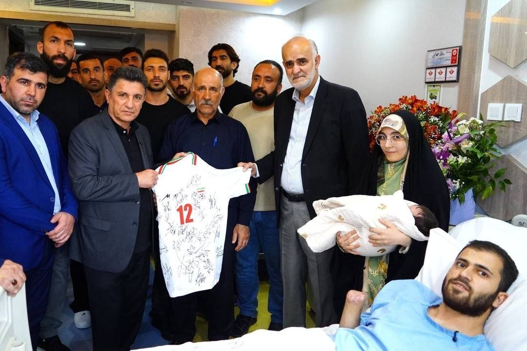 دیدار تیم ملی فوتبال ایران با جانباز پای لانچر جنگ رمضان