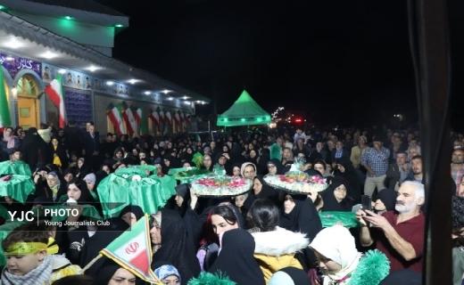 آیین استقبال از خدام رضوی در ضیابر+ تصاویر