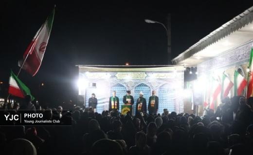 آیین استقبال از خدام رضوی در ضیابر+ تصاویر