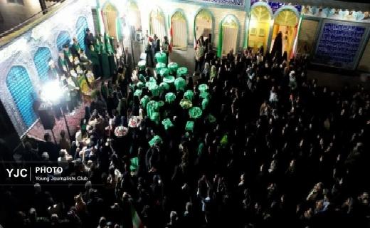 آیین استقبال از خدام رضوی در ضیابر+ تصاویر