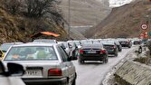 ترافیک سنگین در محور‌های تهران و کرج؛ باران و مه‌گرفتگی در برخی جاده‌ها