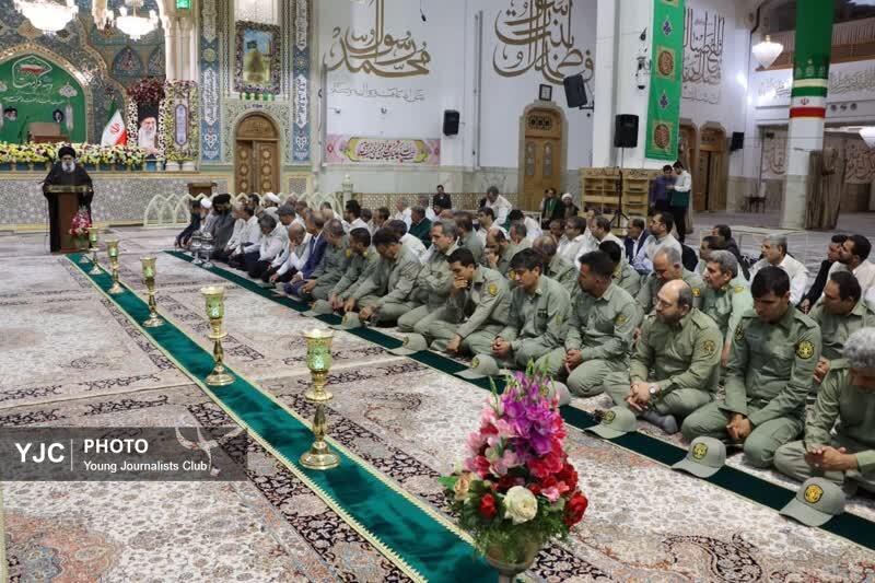 آیین خطبه&zwnj;خوانی با حضور محیط&zwnj;بانان قمی در سالروز میلاد ضامن آهو +تصاویر