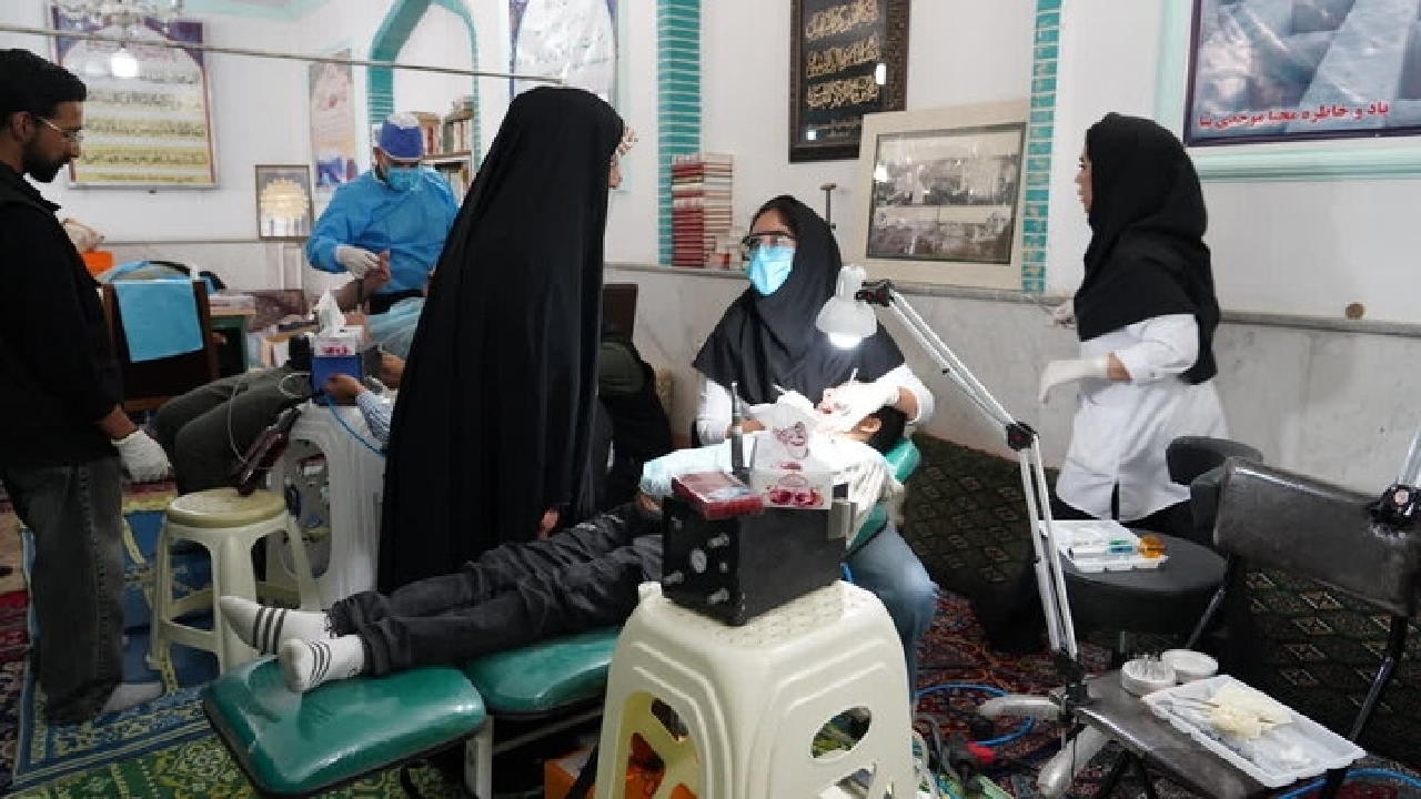 معاینه رایگان ۳ هزار نفر در مسجد سلیمان در اردوی جهادی