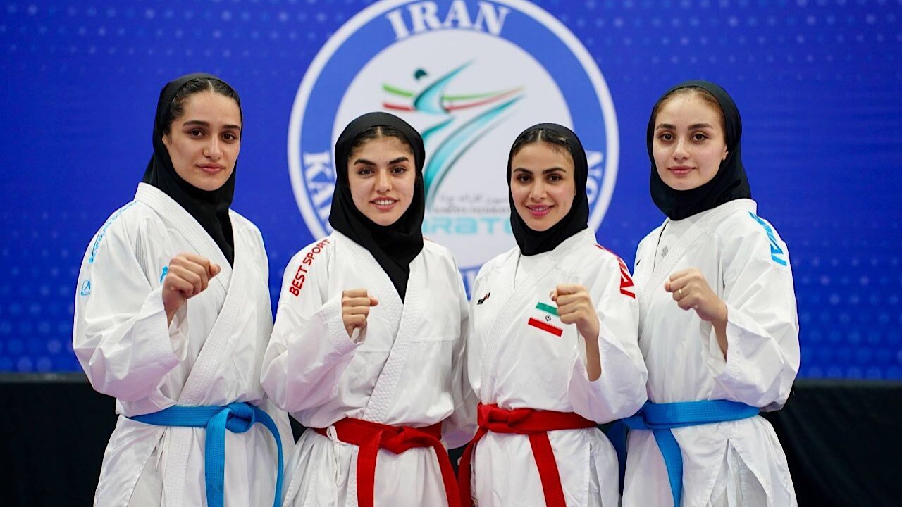 کاراته قهرمانی آسیا؛ کومیته تیمی بانوان ایران فینالیست شد/ کسب سهمیه جهانی