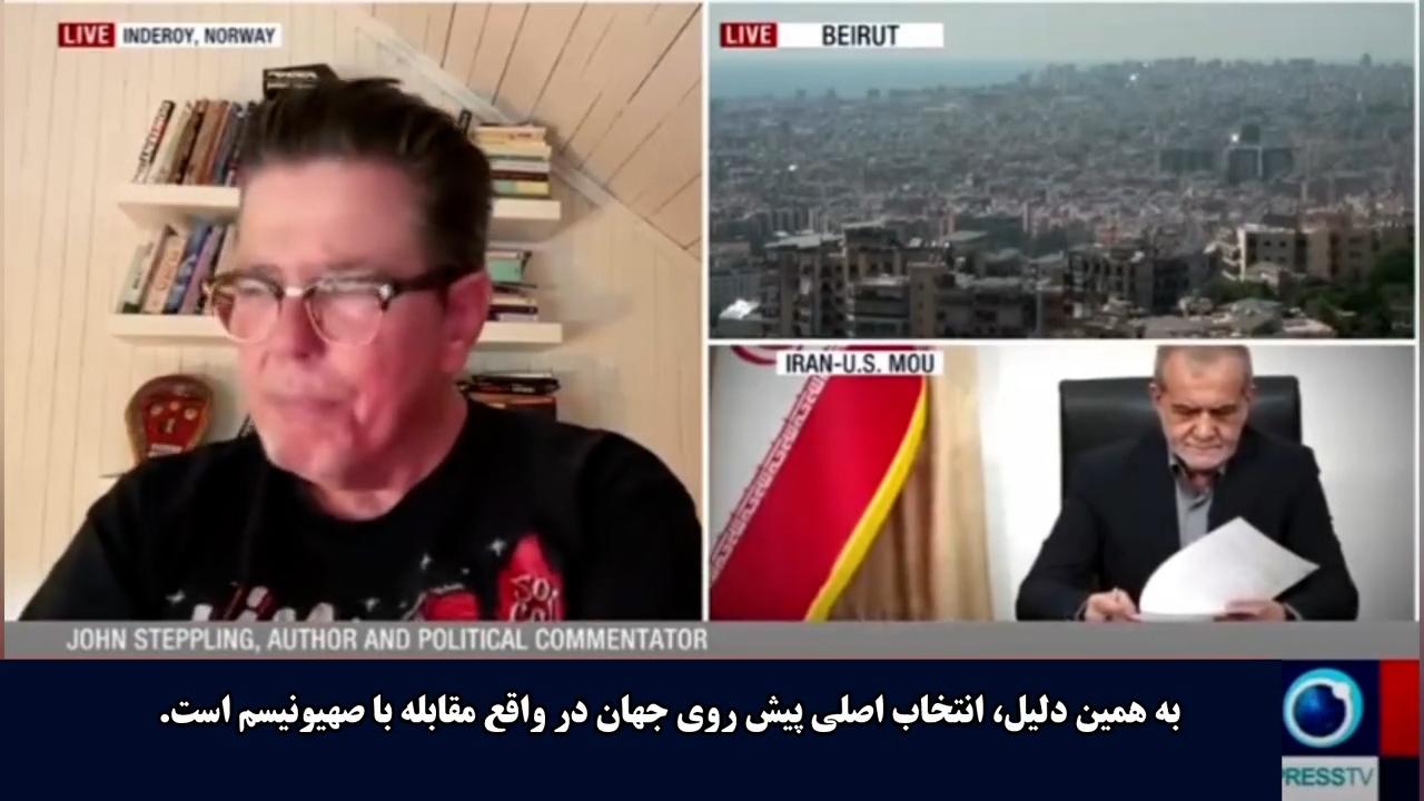 تحلیلگر آمریکایی: تنها انتخاب پیش روی جهان، مقابله با صهیونیسم است + فیلم