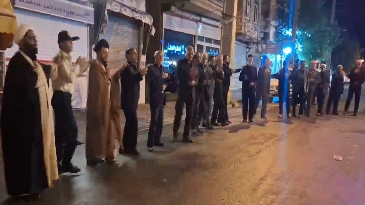 عزاداری مردم چاراویماق در مراسم بزرگداشت امام شهید امت