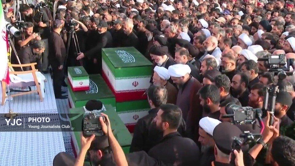 بغض آیت‌الله جوادی آملی هنگام نماز بر پیکر «آقای شهید ایران» + فیلم