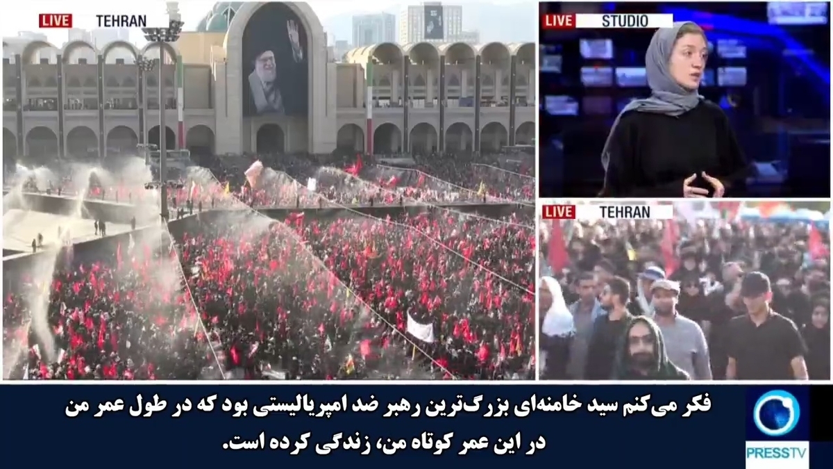 باشگاه خبرنگاران -خبرنگار آمریکایی: حضور میلیون‌ها عزادار در مراسم تشییع رهبر شهید نشان می‌دهد راه انقلاب ادامه دارد + فیلم