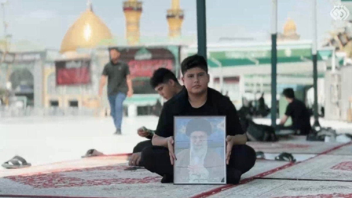 تشییع باشکوه سید شهیدان ایران و جبهه مقاومت در عراق + فیلم