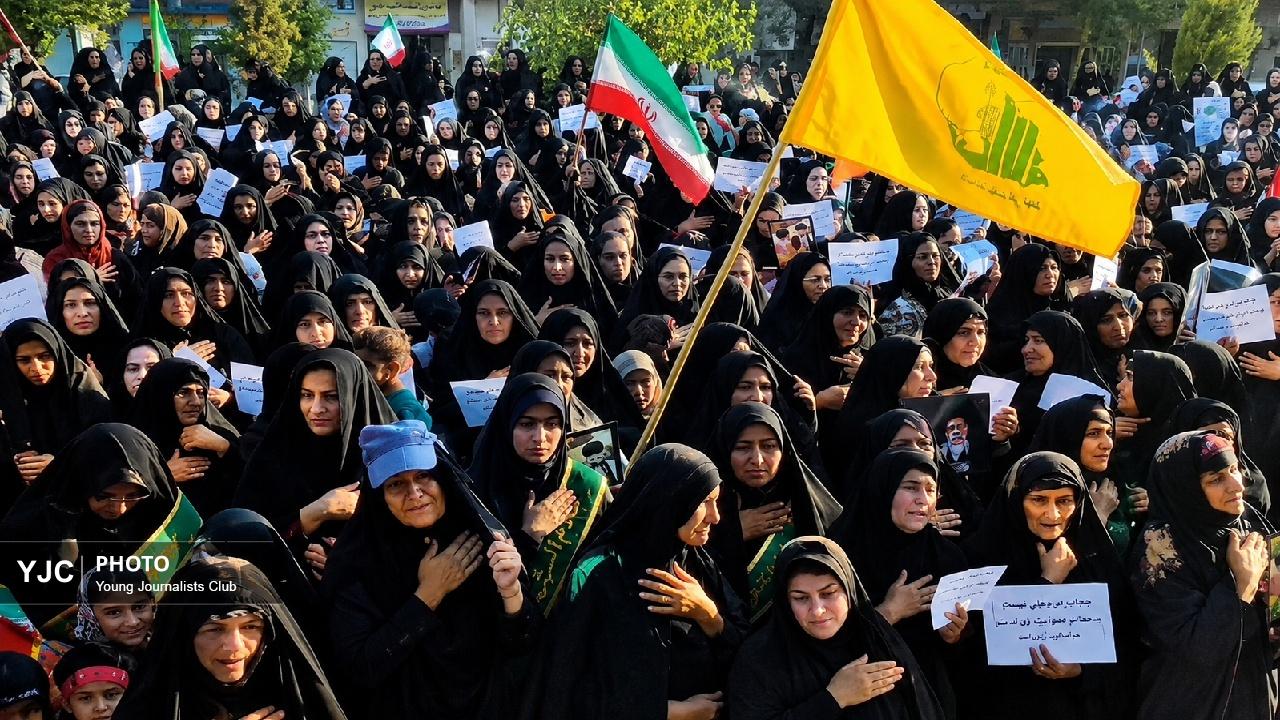 نوای حزن‌انگیز ساز چَمَری در سوگ قائد امت؛ بانوان زینبی رومشکان عزادار شدند + فیلم