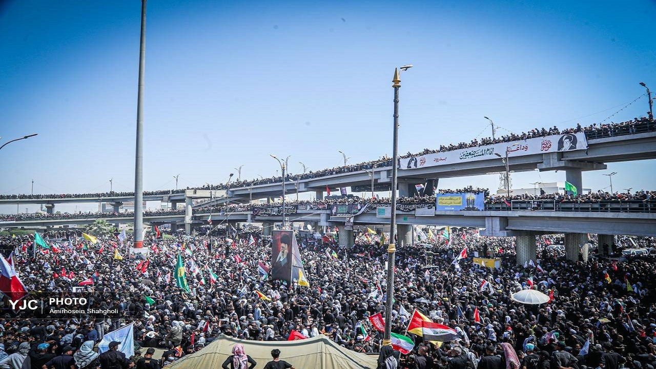 ۳ میلیون نفر در مراسم تشییع پیکر رهبر شهید در نجف اشرف شرکت کردند