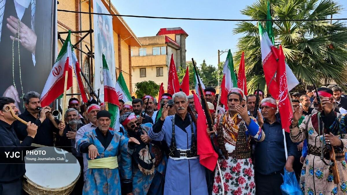 باشگاه خبرنگاران -نوای چَمَری، بدرقه‌ای ماندگار برای «آقای شهید ایران»؛ وداع باشکوه عشایر و مردم لرستان + فیلم