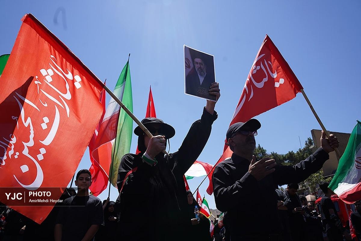 مراسم تشییع پیکر قائد شهید امت در مشهد _۲