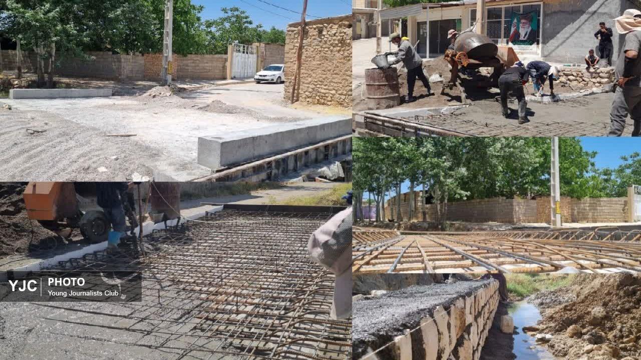 بهره برداری از پل ارتباطی روستای تل‌اشکفتی در شهرستان فلارد