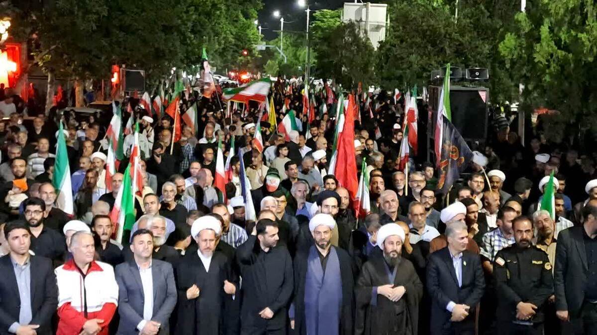 باشگاه خبرنگاران -حماسه آفرینی مردم انقلابی خوی در میدان اقتدار و مقاومت + عکس