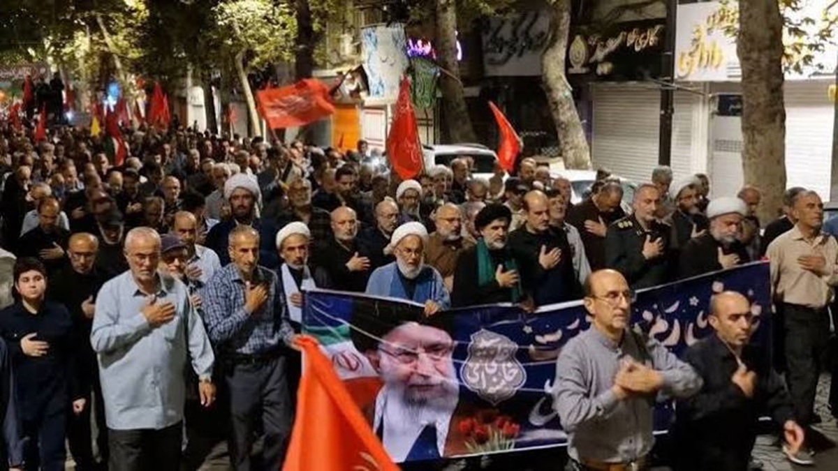 زنجیره انسانی در خلیج همیشه فارس + فیلم