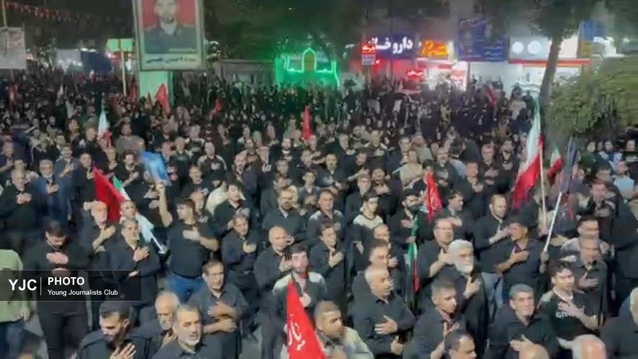 حماسه حضور عزاداران حسینی در موج ۱۱۷ سنگر خیابان انقلاب + فیلم