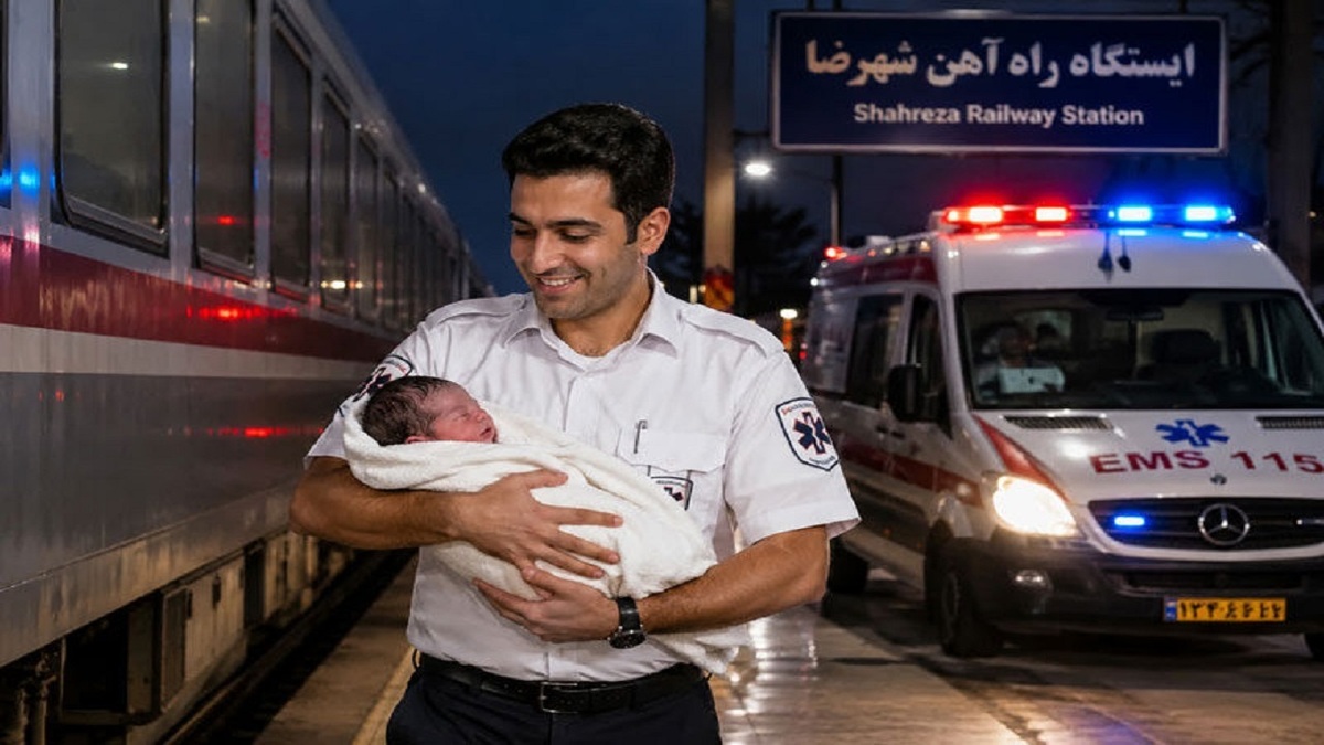 باشگاه خبرنگاران -مسافر کوچولو، قطار شیراز - تهران را در شهرضا متوقف کرد