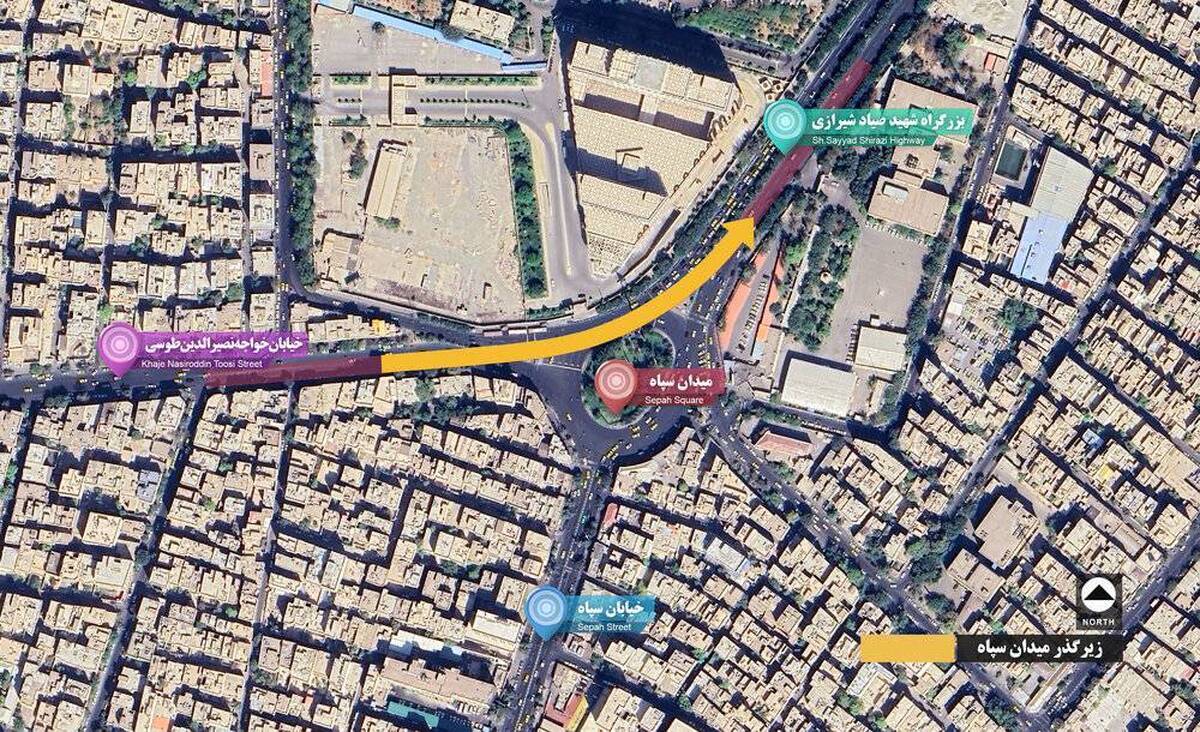 باشگاه خبرنگاران -بازگشایی زیرگذر میدان سپاه از امروز