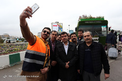 پایانه مسافربری امام رضا علیه السلام در روزهای پایانی تعطیلات نوروزی
